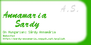 annamaria sardy business card
