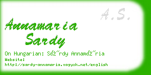 annamaria sardy business card
